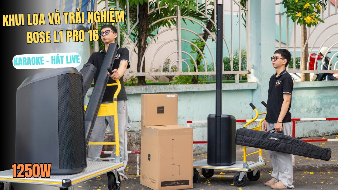 BOSE L1 PRO 16 Khui hộp loa cột mỹ 1250w BASS đánh quá khủng