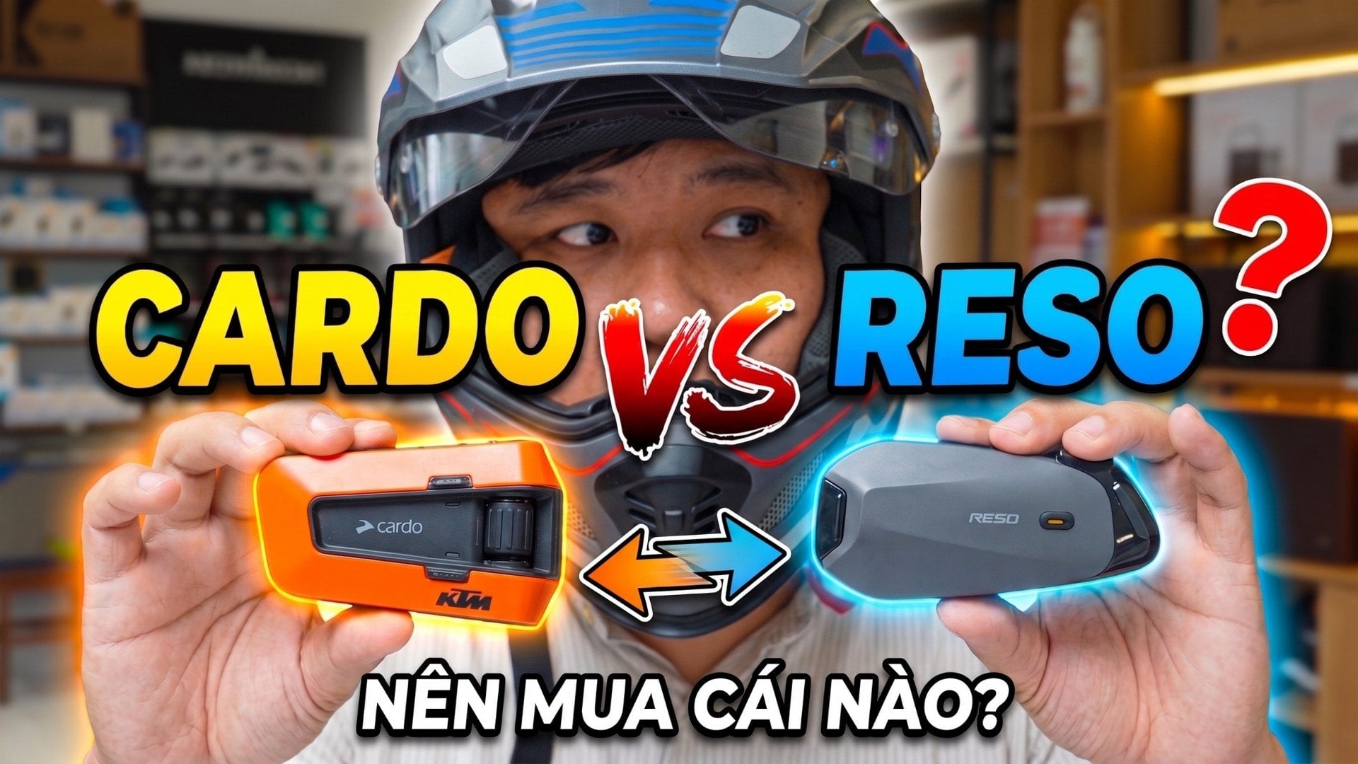Cardo vs Reso: Nên Mua Tai Nghe Nón Bảo Hiểm Nào?