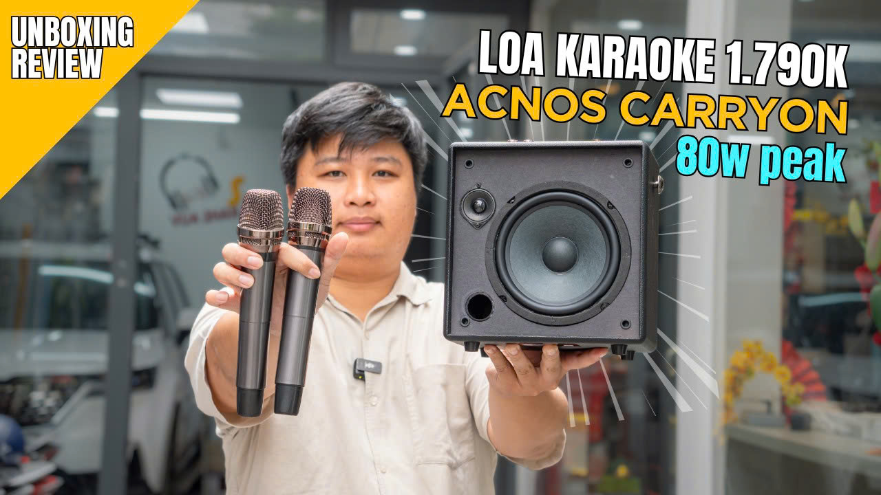 ACNOS CarryOn UNBOXING & REVIEW - Loa karaoke chính hãng dưới 2 triệu