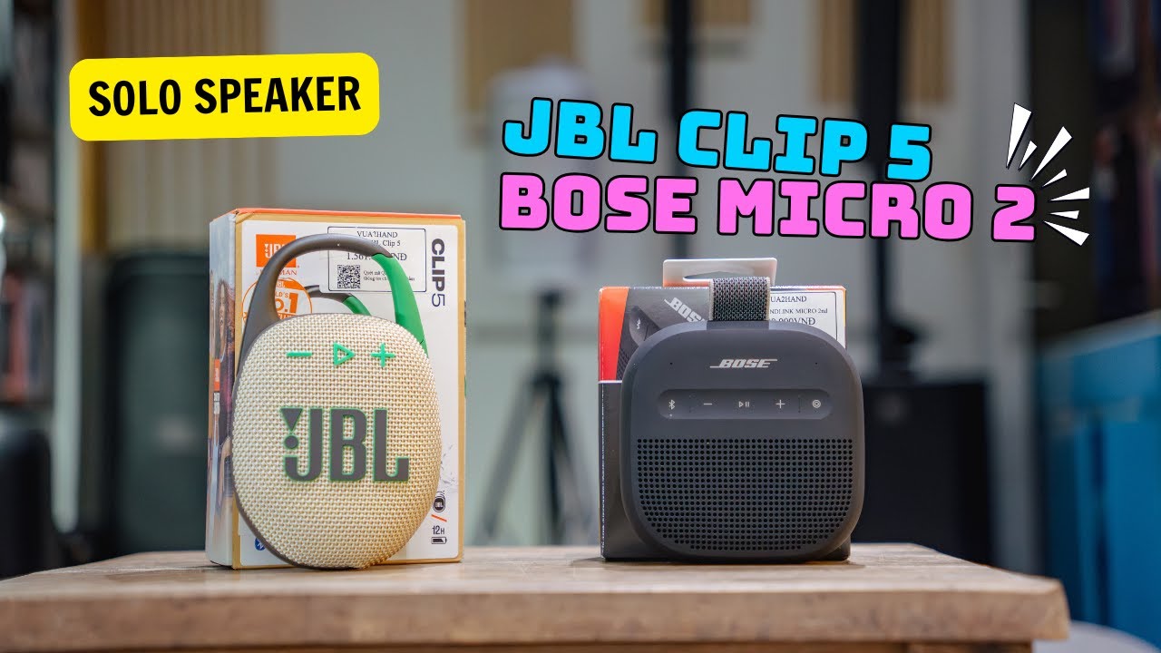 JBL Clip 5 vs Bose SoundLink Micro 2 Solo Speaker