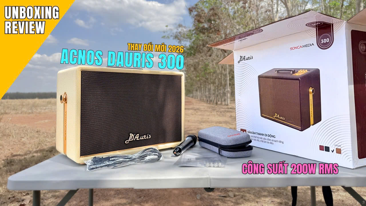 ACNOS D'Auris 300 UNBOXING & REVIEW - CÔNG SUẤT 200W RMS