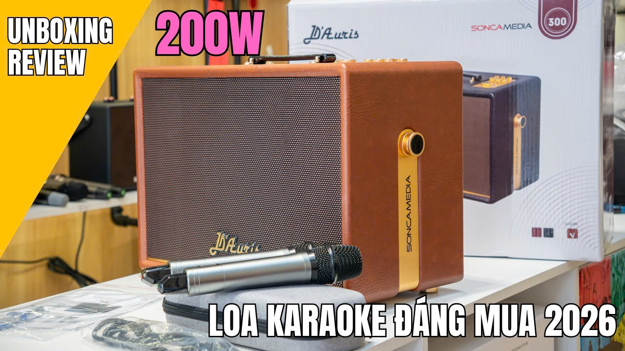 Khui Hộp Acnos D'Auris 300: Thiết Kế Cực Sang, Karaoke Có Hay?