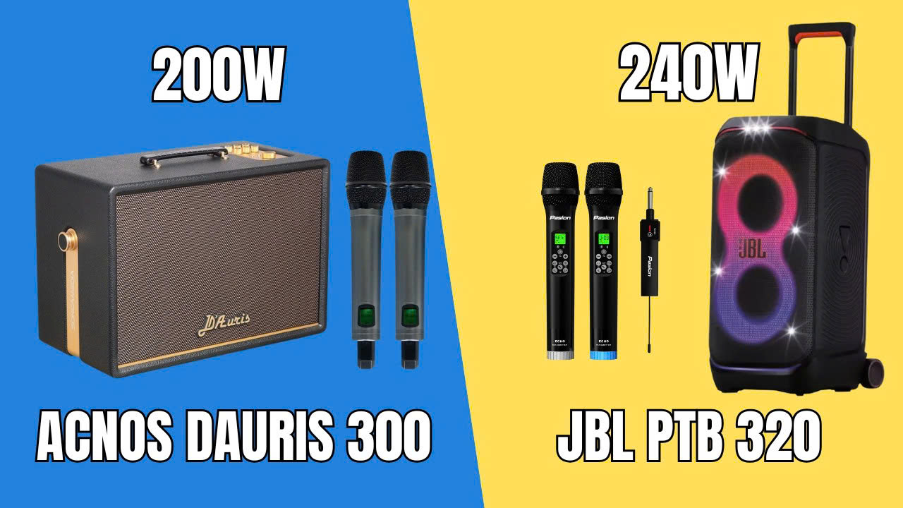 ACNOS D Auris 300 VS JBL PartyBox Stage 320 SOLO SPEAKER