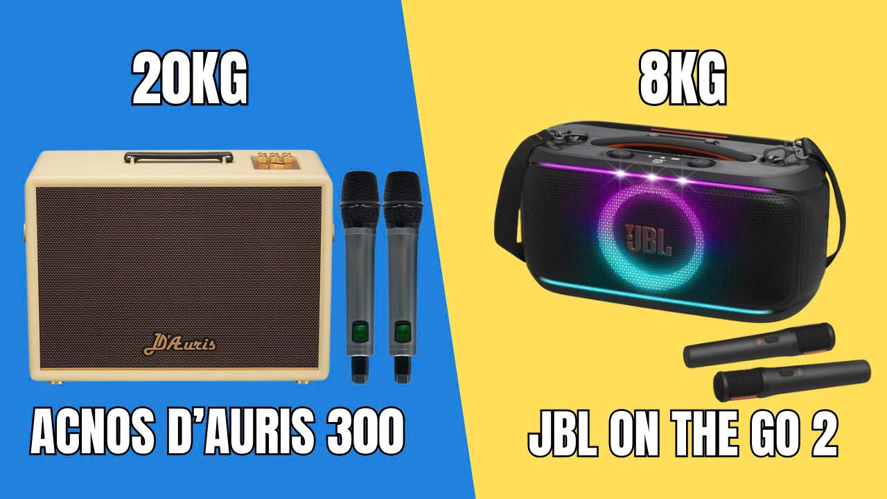 ACNOS D'AURIS 300 vs JBL ON-THE-GO 2 LOA NÀO HÁT HAY HƠN SOLO SPEAKER