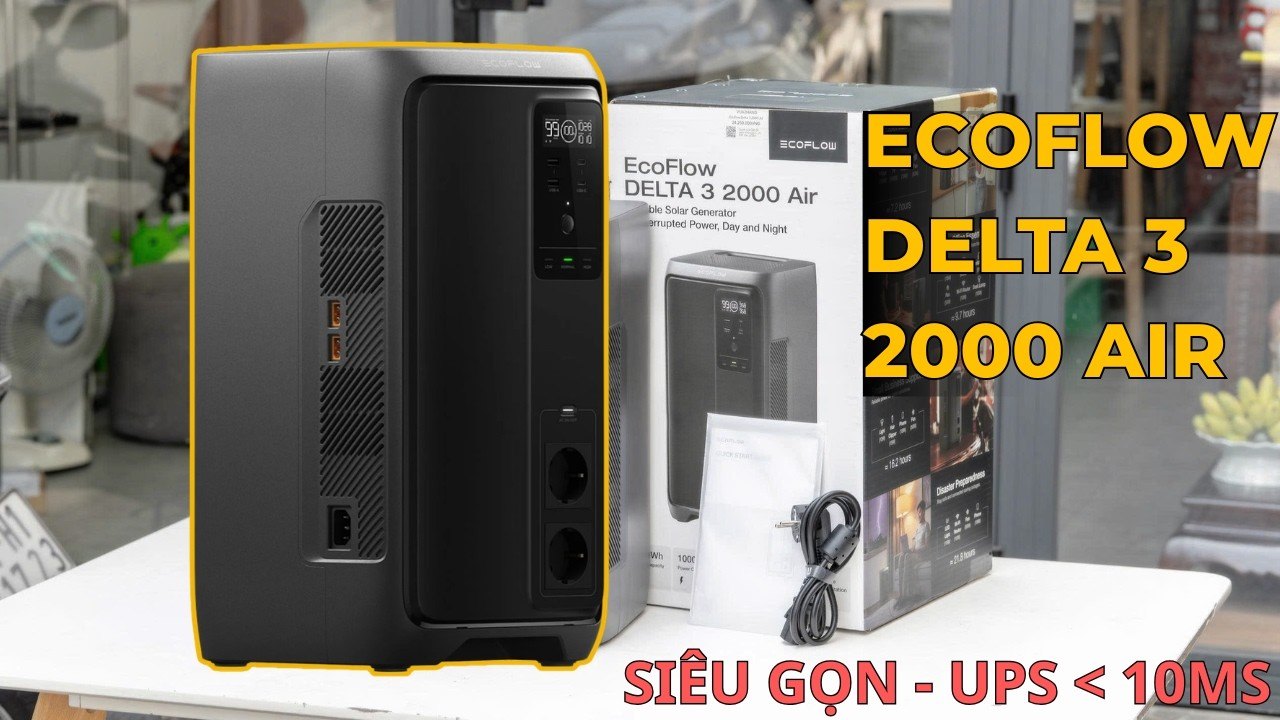 EcoFlow DELTA 3 Air 2000 đánh giá trạm điện di động thế hệ mới