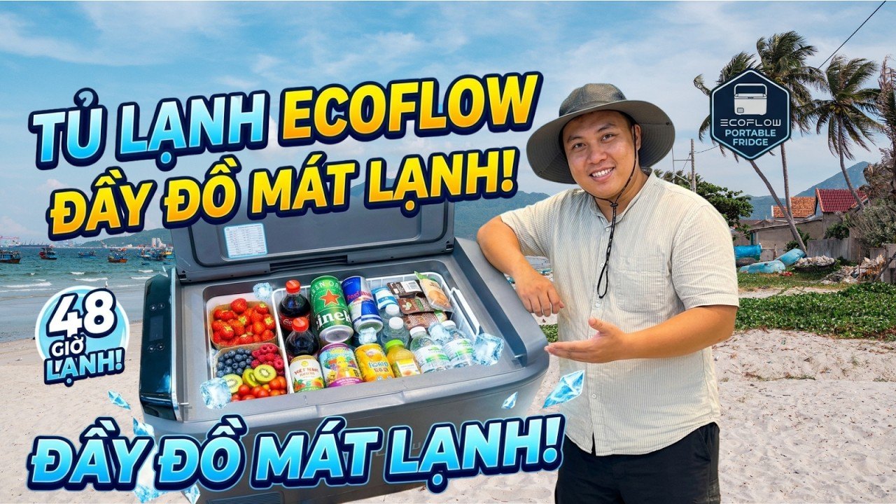 TỦ LẠNH CAMPING XUỐNG -18 ĐỘ SUỐT 40H | ECOFLOW GLACIER
