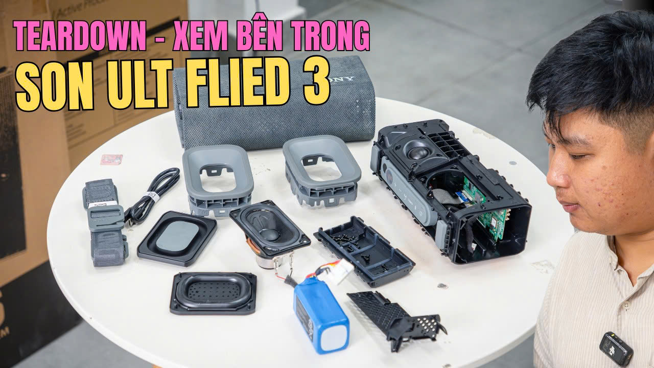 Sony Ult Field 3 Nội Thất Bên Trong - TEARDOWN SPEAKER