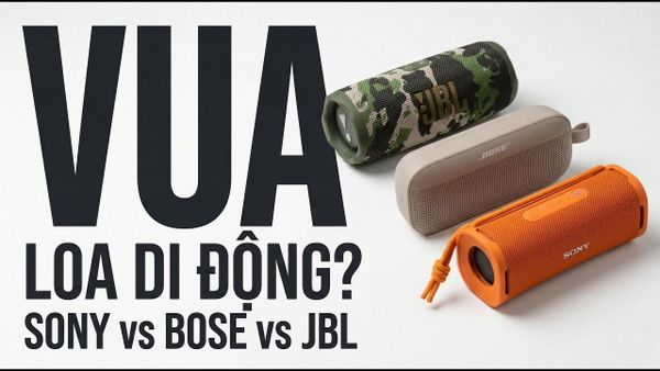 VUA LOA DI ĐỘNG? So sánh SONY VS BOSE VS JBL - Solo Speaker Test!