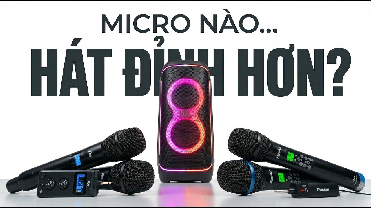 JBL PartyBox 720: Test Micro Fox M3 vs Pasion Echo 2025 | Vua2Hand