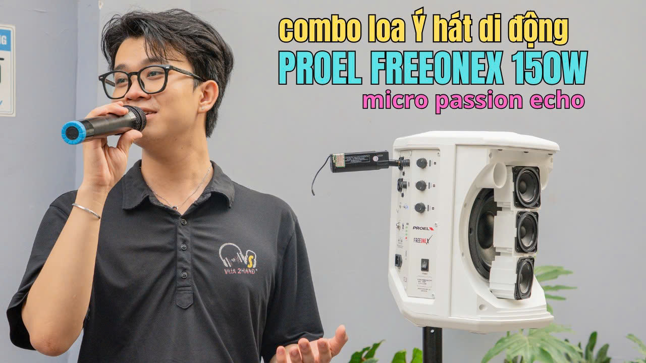 Proel FreeOneX + Mic Pasion Echo: Tiếng Vang Mượt Mà, Hát Là Ghiền