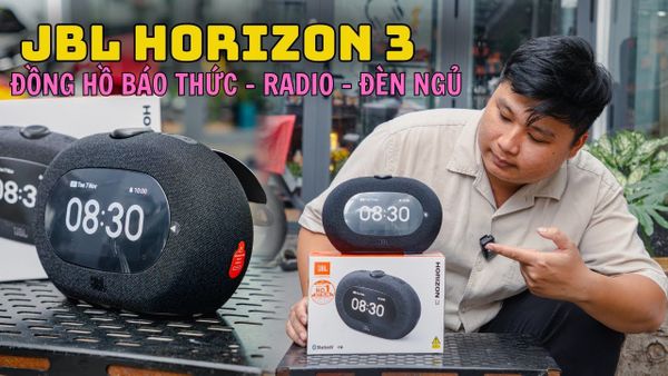 JBL HORIZON 3 ĐỒNG HỒ BÁO THỨC + LOA + RADIO + ĐÈN NGỦ - KHUI HỘP