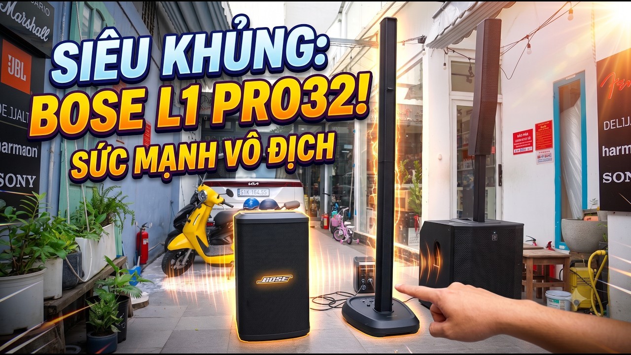 Thanh lí loa BOSE L1 PRO 32 công suất 1480w - Nghe cả xóm