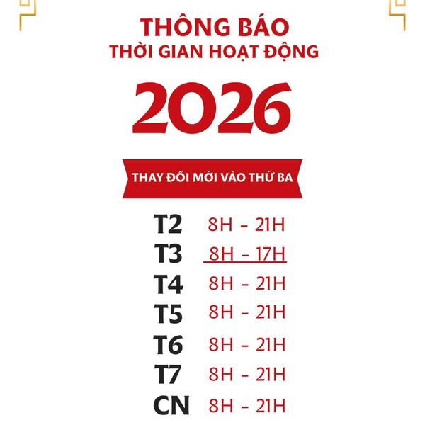 Thông báo thời gian hoạt động trong năm mới 2026 của Shop Vua2hand
