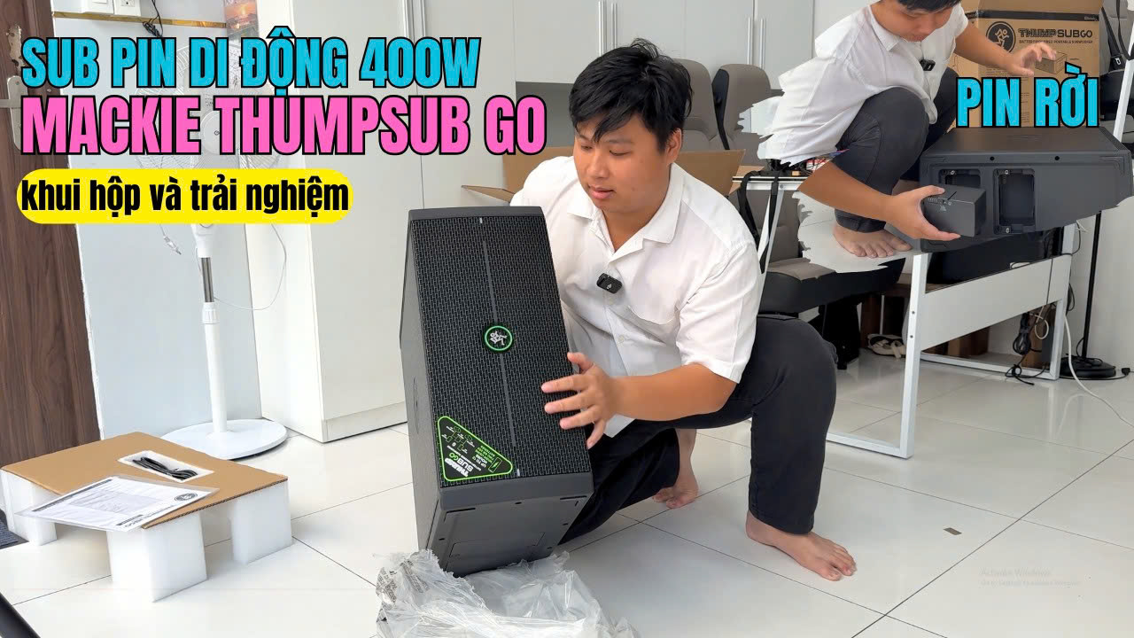 Mackie ThumpSub GO Loa Sub 8 Inch 400W, Sức Mạnh Bass Chuyên Nghiệp