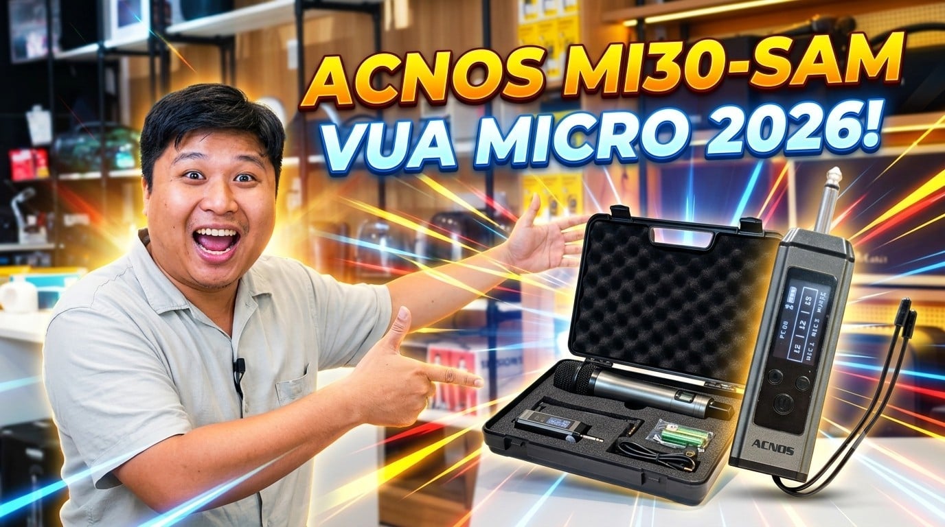 Trên tay trải nghiệm Micro Acnos Mi30-Sam: Hát cực hay | Vua2hand