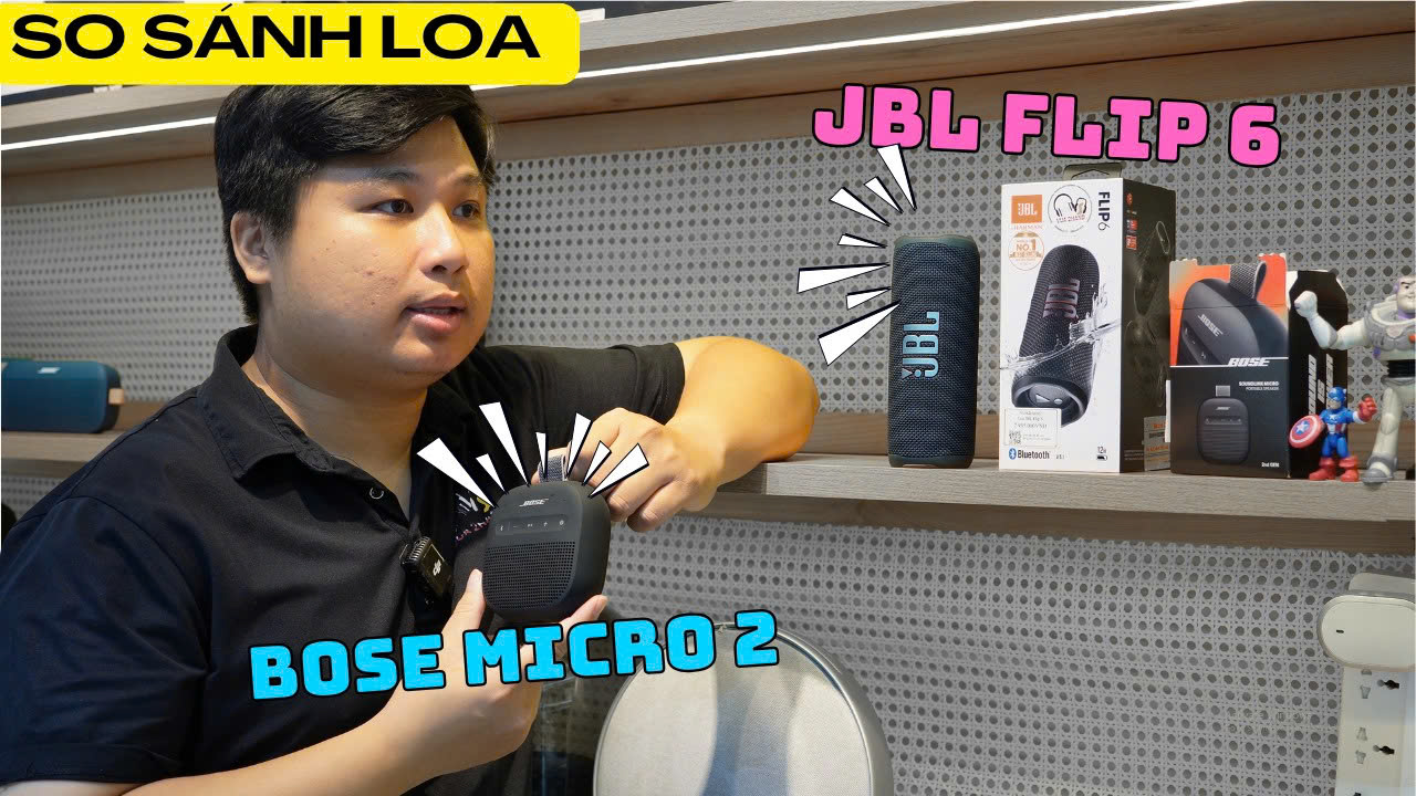 Bose SoundLink Micro 2 vs JBL Flip 6 Loa Bluetooth Nhỏ Nghe KHỦNG