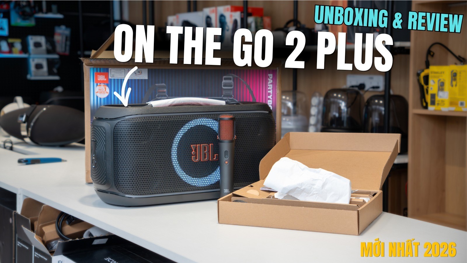 Review JBL PartyBox On The Go 2 Plus: Khui Hộp & Trải Nghiệm