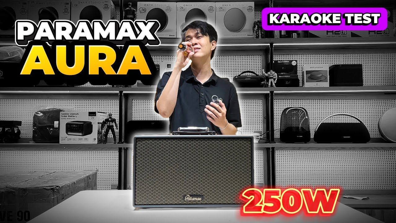 PARAMAX AURA Công Suất 250w chiếc loa karaoke quốc dân