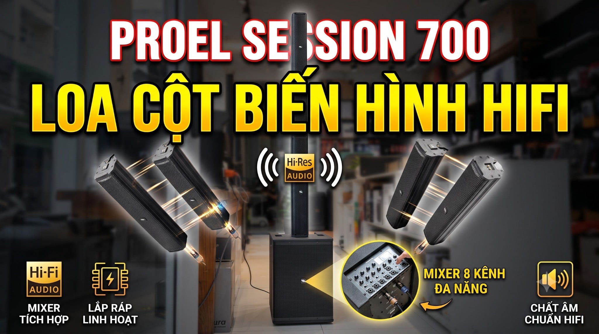 Unboxing Proel Session 700: 