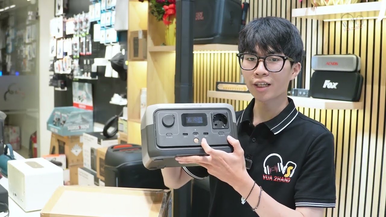 Trạm điện Ecoflow 300w kéo loa Aura 5 max volume được bao lâu