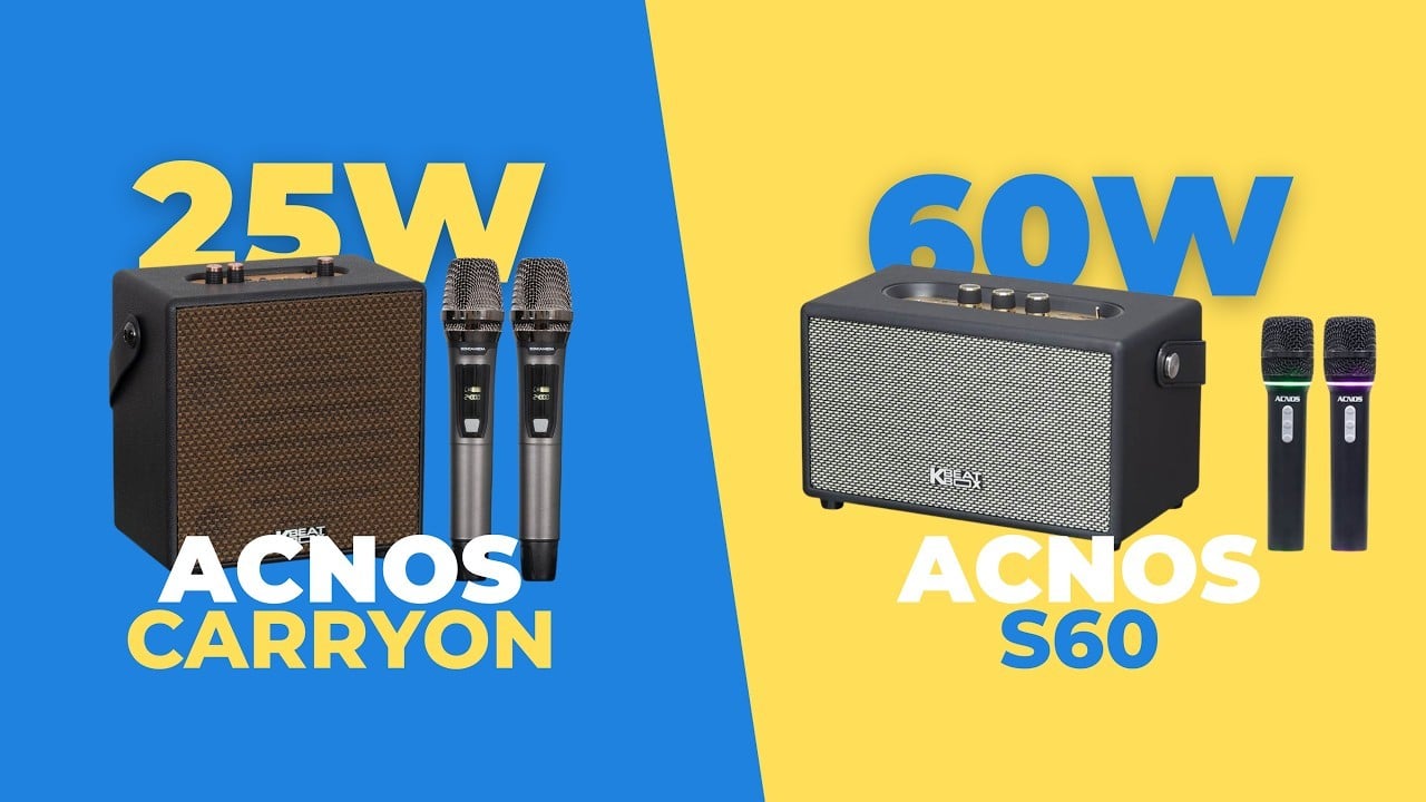 Acnos Carryon vs Acnos S60: Loa Karaoke Mini Nào Đáng Mua Nhất 2026?