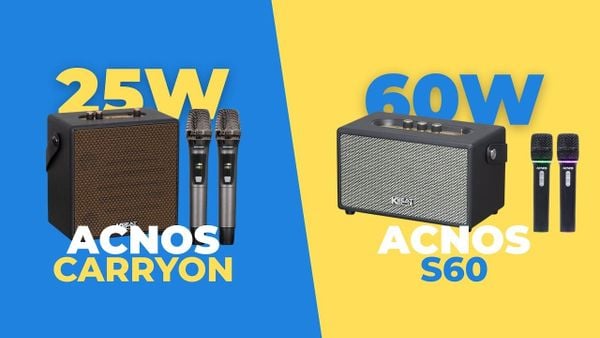 Acnos Carryon vs Acnos S60: Loa Karaoke Mini Nào Đáng Mua Nhất 2026?