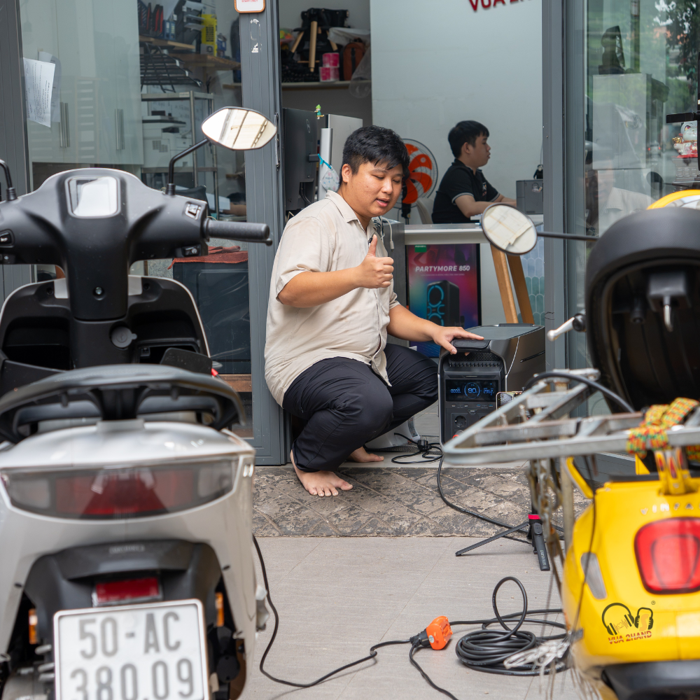 Trạm Điện EcoFlow DELTA Pro 3: Sạc Khẩn Cấp VinFast Evo, Dat Bike