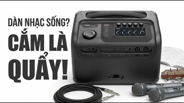 JBL Bandbox Trio Hướng Dẫn Kết Nối Guitar, Micro, Karaoke Test Thực Tế