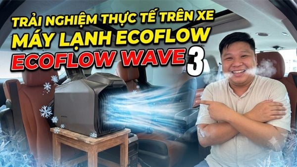 Lần đầu trải nghiệm MÁY LẠNH ECOFLOW WAVE 3 trên KIA CARNIVAL