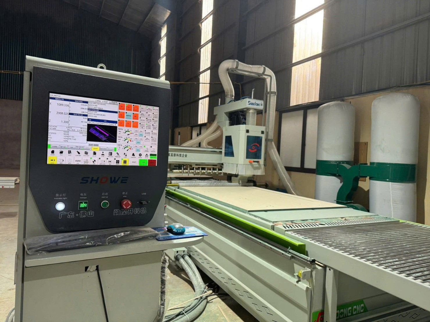 Hoàn thiện dự án V-House: Suba cnc setup trọn bộ hệ thống máy móc xưởng gỗ