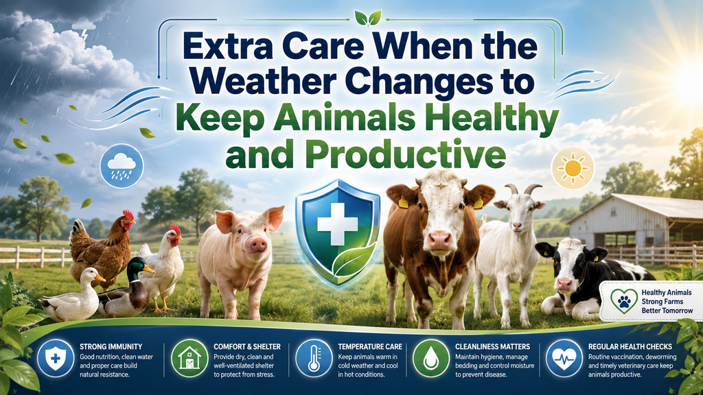 Extra Care When the Weather Changes to Keep Animals Healthy and Productive