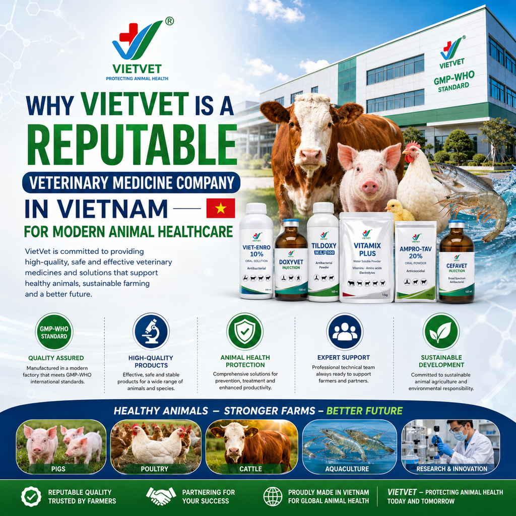 Why VietVet Is a Reputable Veterinary Medicine Company in Vietnam for Modern Animal Healthcare