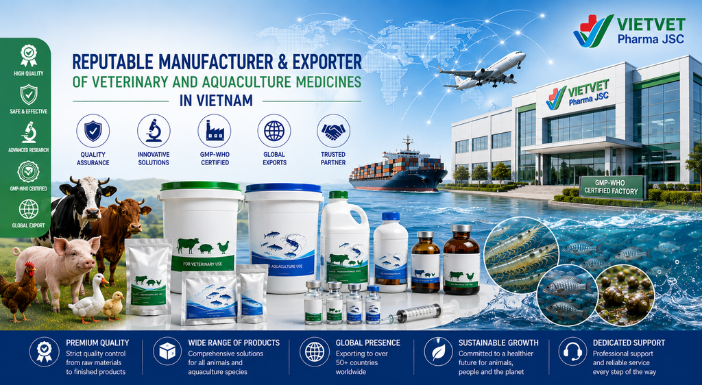 VIETVET – VETERINARY & AQUACULTURE MEDICINE MANUFACTURER