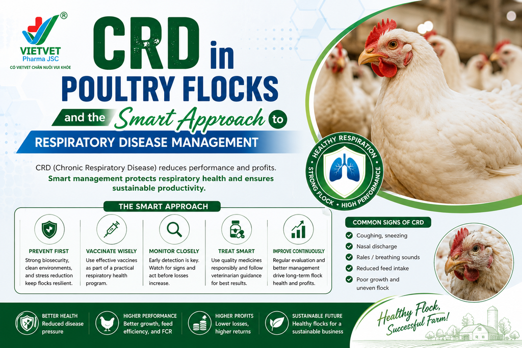 CRD in Poultry Flocks and the Smart Approach to Respiratory Disease Management
