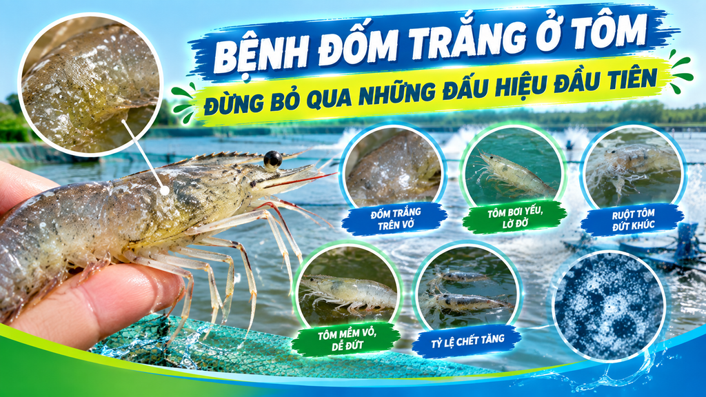 BỆNH ĐỐM TRẮNG Ở TÔM: ĐỪNG BỎ QUA NHỮNG DẤU HIỆU ĐẦU TIÊN