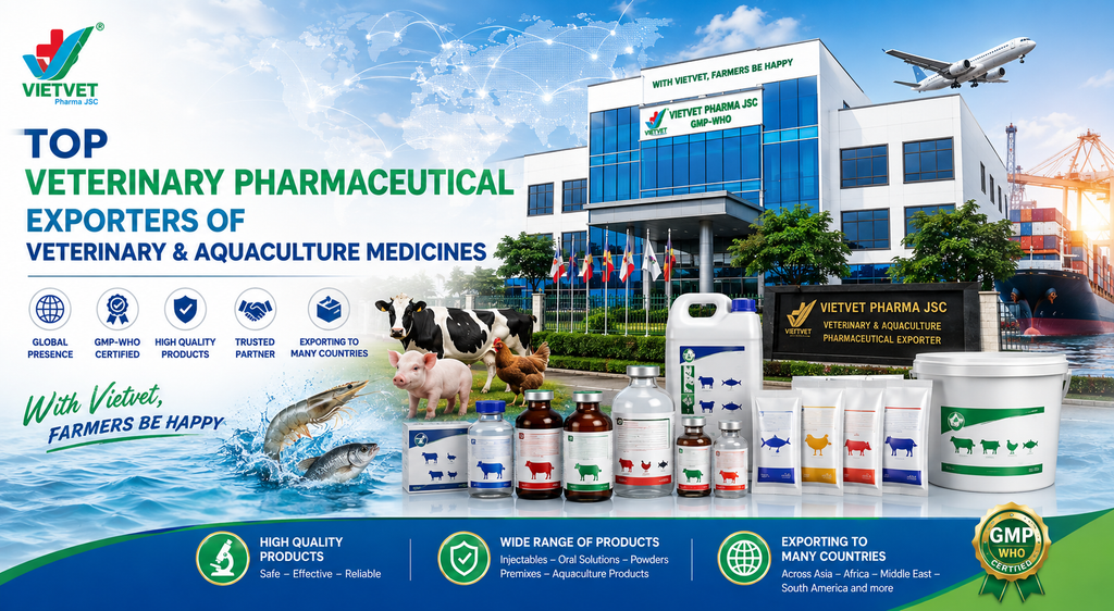 TOP VETERINARY & AQUACULTURE PHARMACEUTICAL EXPORTERS