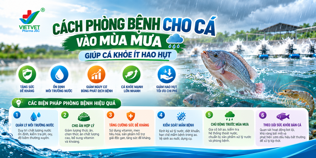 Cách Phòng Bệnh Cho Cá Vào Mùa Mưa Giúp Cá Khỏe Ít Hao Hụt