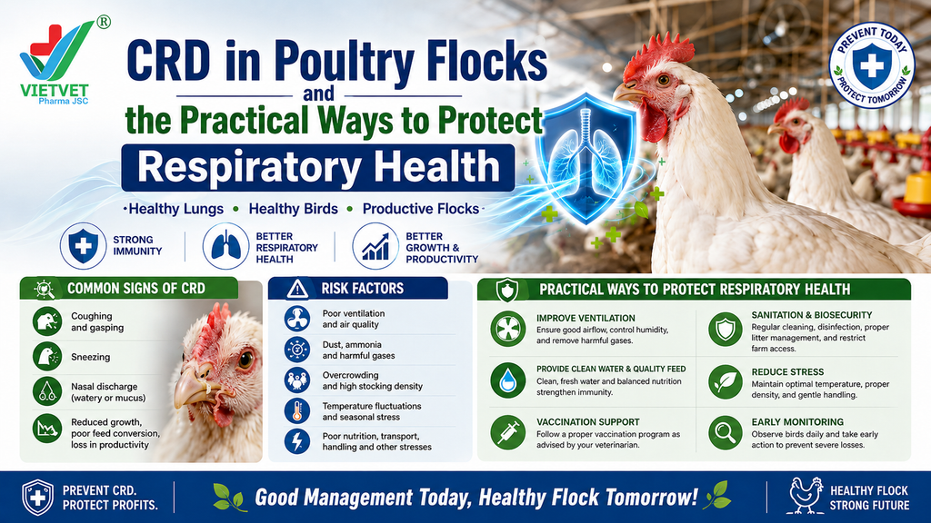 CRD in Poultry Flocks and the Practical Ways to Protect Respiratory Health