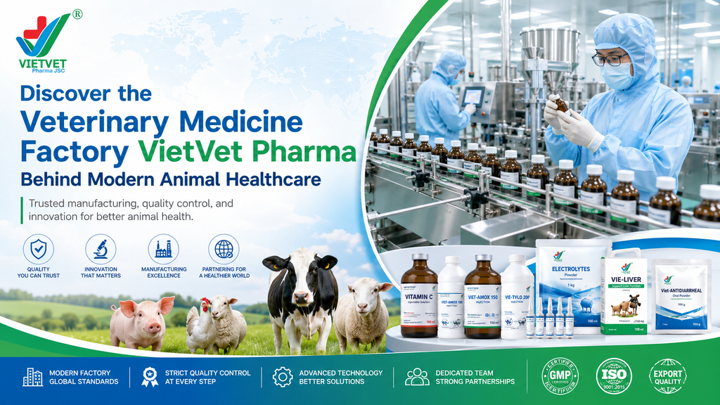 Discover the Veterinary Medicine Factory VietVet Pharma Behind Modern Animal Healthcare
