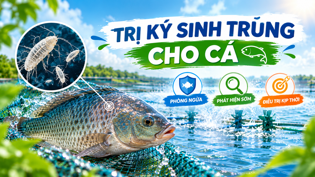 TRỊ KÝ SINH TRÙNG CHO CÁ: NHỮNG ĐIỀU CẦN BIẾT