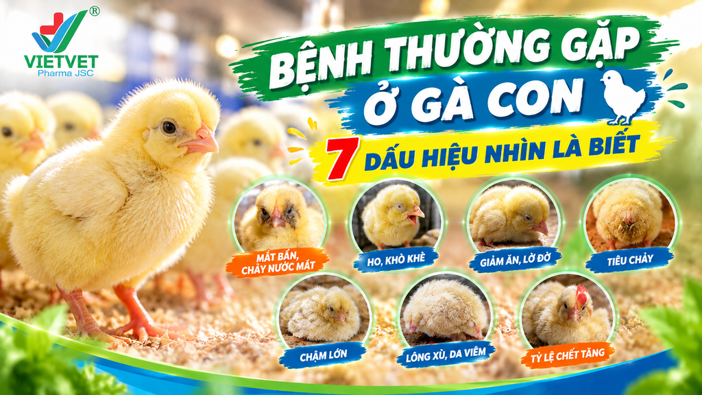 NHỮNG BỆNH THƯỜNG GẶP Ở GÀ CON: 7 DẤU HIỆU