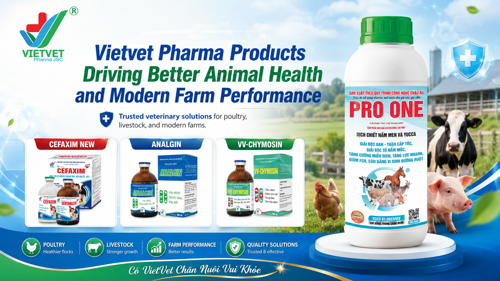 Vietvet Pharma Products Driving Better Animal Health and Modern Farm Performance