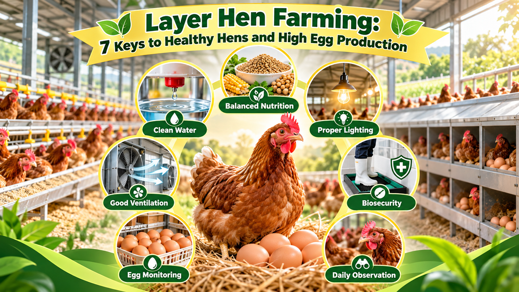 LAYER HEN FARMING: 7 KEYS TO HEALTHY HENS AND HIGH EGG PRODUCTION