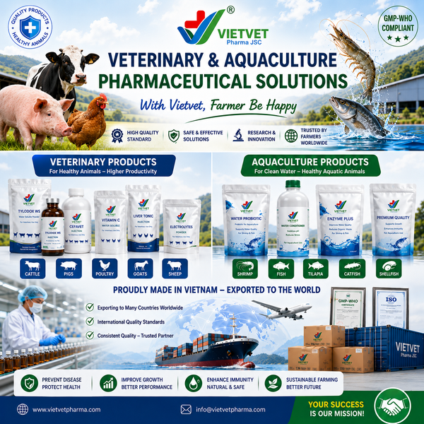 Vietvet Pharma JSC – A Veterinary Pharmaceutical Exporter from Vietnam