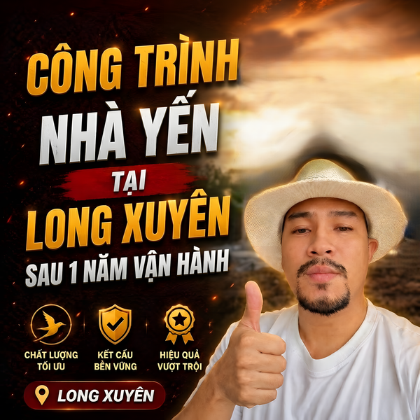 CÔNG TRÌNH NHÀ YẾN TẠI LONG XUYÊN SAU 1 NĂM VẬN HÀNH