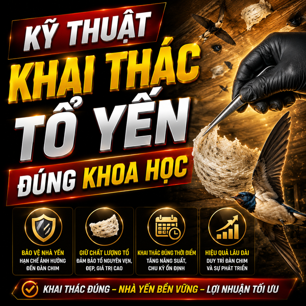 KỸ THUẬT KHAI THÁC TỔ YẾN ĐÚNG KHOA HỌC