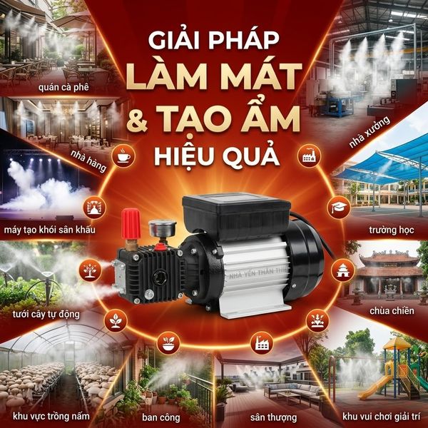 GIẢI PHÁP LÀM MÁT & TẠO ẨM HIỆU QUẢ