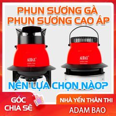 phun sương con gà (siêu âm) hơn phun sương cao áp vì