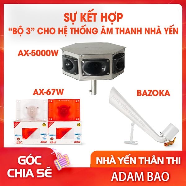 SỰ KẾT HỢP “BỘ 3” CHO ÂM THANH NHÀ YẾN