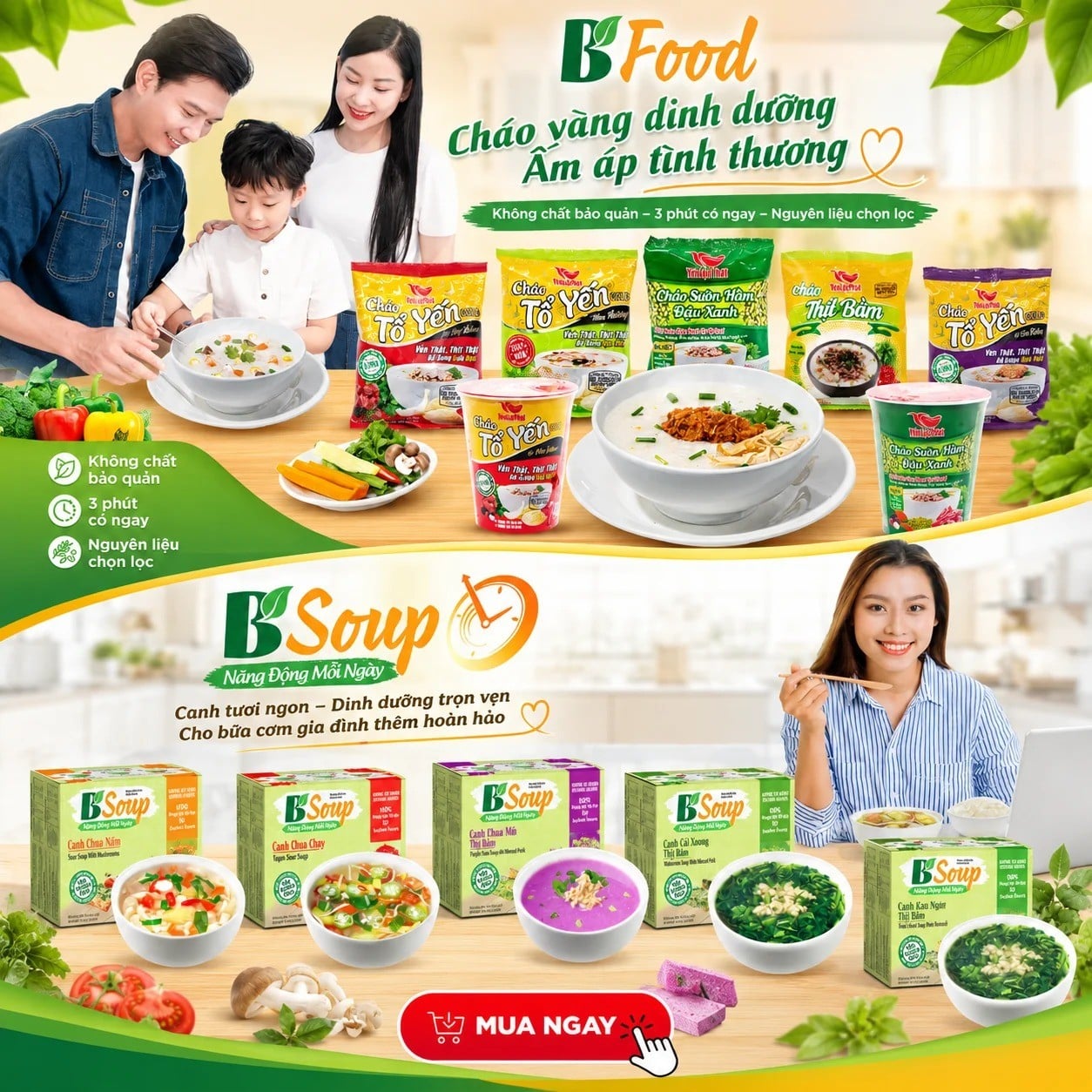 Món Canh 3 Phút: Giải Pháp Bữa Ăn Siêu Tốc Giàu Dinh Dưỡng Cho Người Bận Rộn